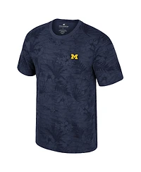 Colosseum Men's Navy Michigan Wolverines Floral Printed T-Shirt