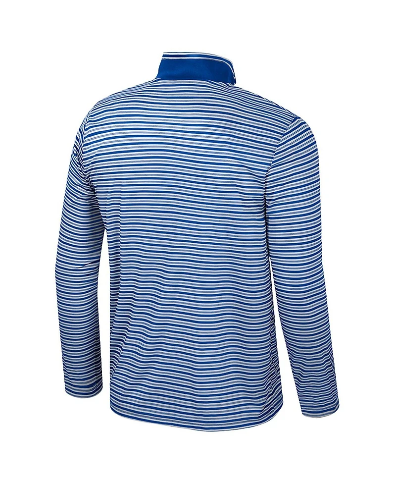 Colosseum Men's Royal Air Force Falcons Striped Quarter-Zip Top