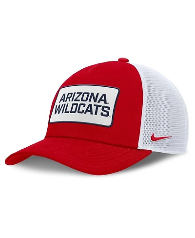 Nike Men's Red/White Arizona Wildcats 2025 On-Field Rise Patch Trucker Adjustable Hat