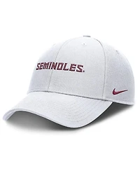 Nike Men's White Florida State Seminoles 2025 On-Field Rise Performance Adjustable Hat