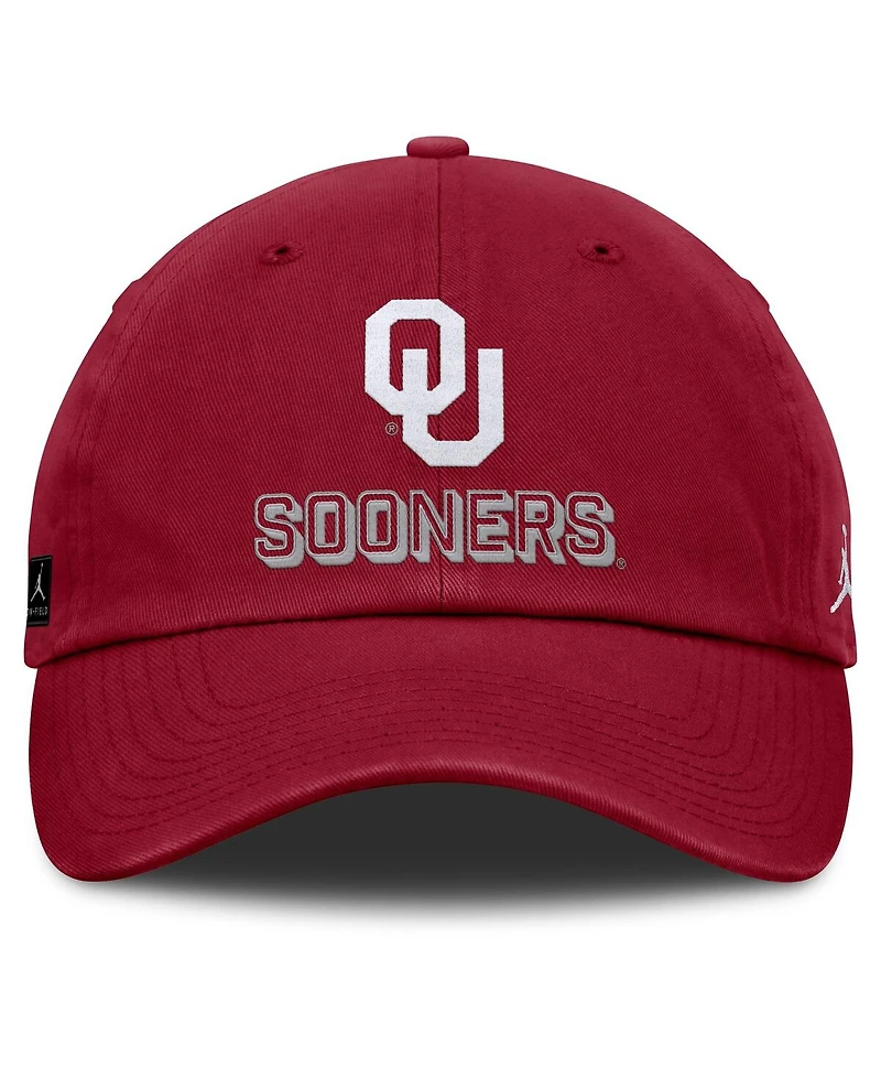 Jordan Men's Crimson Oklahoma Sooners 2025 On-Field Club Adjustable Hat