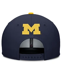 Jordan Men's Navy Michigan Wolverines 2025 On-Field Pro Performance Adjustable Hat