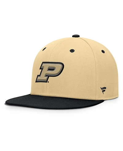 Fanatics Men's Gold/Black Purdue Boilermakers Balance Fitted Hat