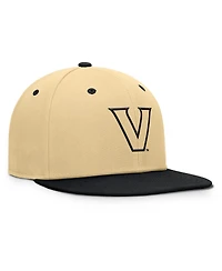 Fanatics Men's Gold/Black Vanderbilt Commodores Balance Fitted Hat