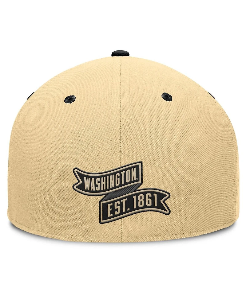 Fanatics Men's Gold/Black Washington Huskies Balance Fitted Hat