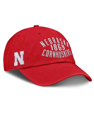 Fanatics Men's Scarlet Nebraska Huskers Archer Adjustable Hat