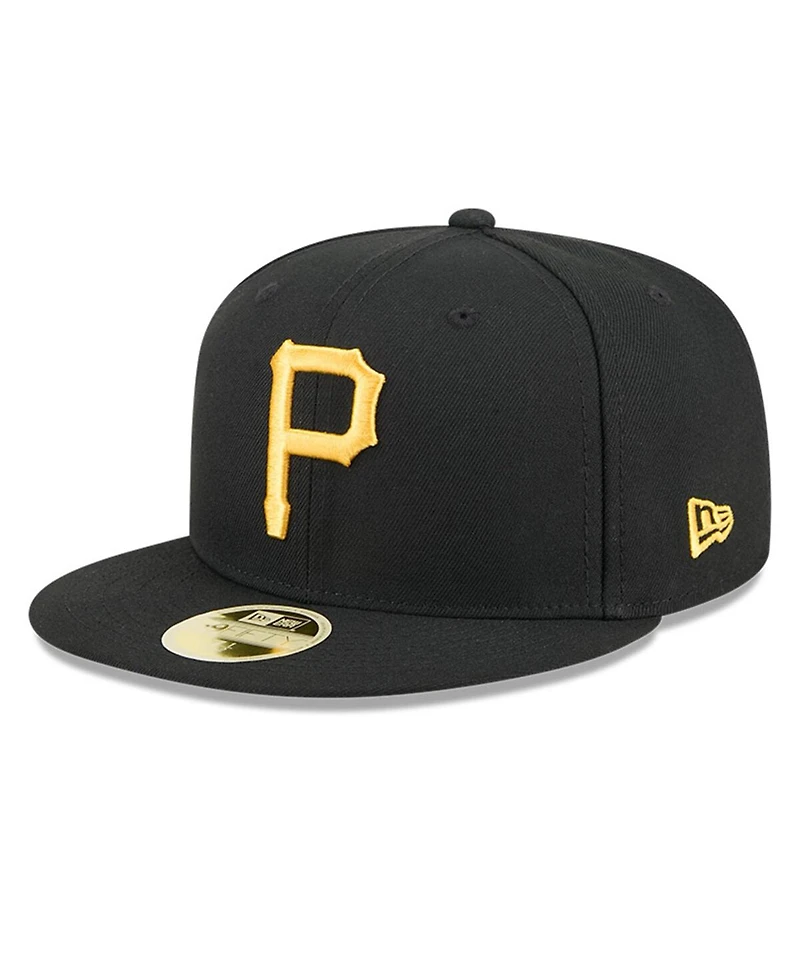 New Era Men's Black Pittsburgh Pirates Baseball Hall of Fame 59FIFTY Fitted Hat