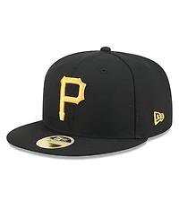 New Era Men's Black Pittsburgh Pirates Baseball Hall of Fame 59FIFTY Fitted Hat