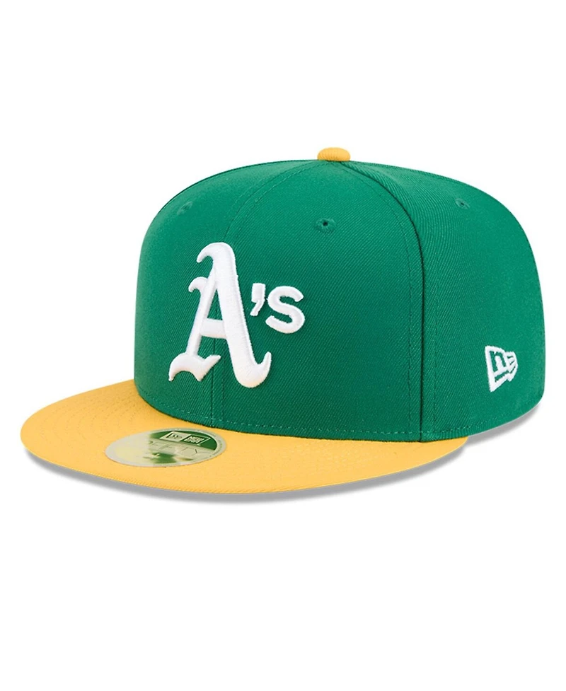 New Era Men's Green Athletics Baseball Hall of Fame 59FIFTY Fitted Hat