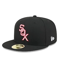 New Era Men's Black Chicago White Sox Baseball Hall of Fame 59FIFTY Fitted Hat
