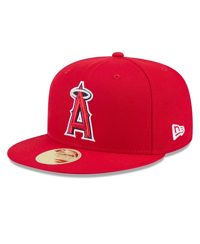 New Era Men's Red Los Angeles Angels Baseball Hall of Fame 59FIFTY Fitted Hat