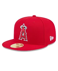 New Era Men's Red Los Angeles Angels Baseball Hall of Fame 59FIFTY Fitted Hat