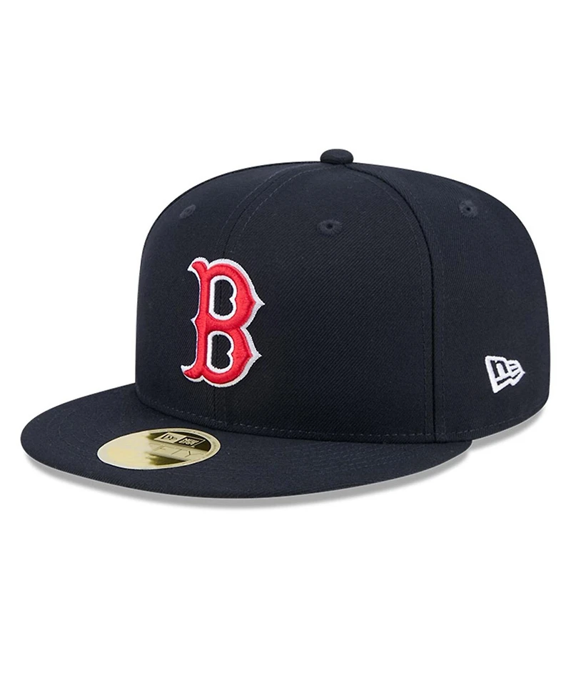 New Era Men's Navy Boston Red Sox Baseball Hall of Fame 59FIFTY Fitted Hat