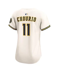 Nike Women's Jackson Chourio Cream Milwaukee Brewers Home Limited Player Jersey