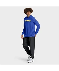 Nike Men's Royal Los Angeles Rams Sideline Pure Fury Performance Long Sleeve Hoodie T-Shirt