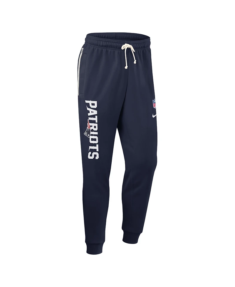 Nike Men's Navy New England Patriots Sideline Ground Game Performance Taper Pants