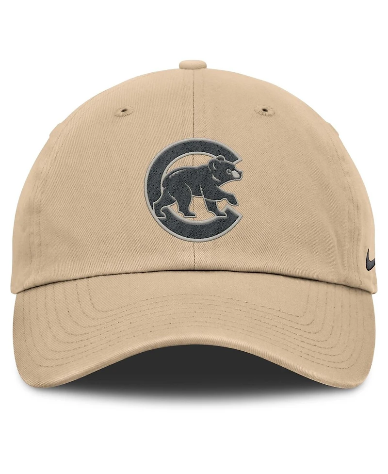 Nike Men's Khaki Chicago Cubs Club Adjustable Hat