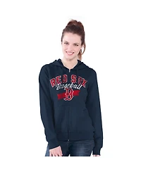 G-iii 4Her by Carl Banks Women's Navy Boston Red Sox Wild Cat Full-Zip Hoodie