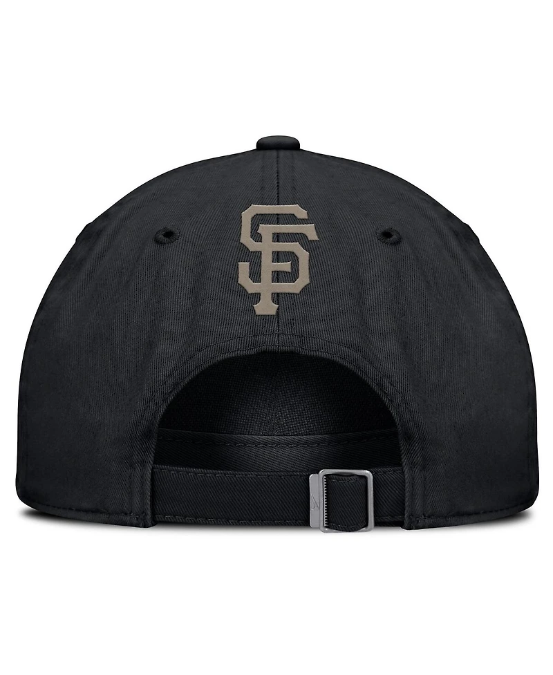 Nike Men's Black San Francisco Giants Camo Pack Club Adjustable Hat