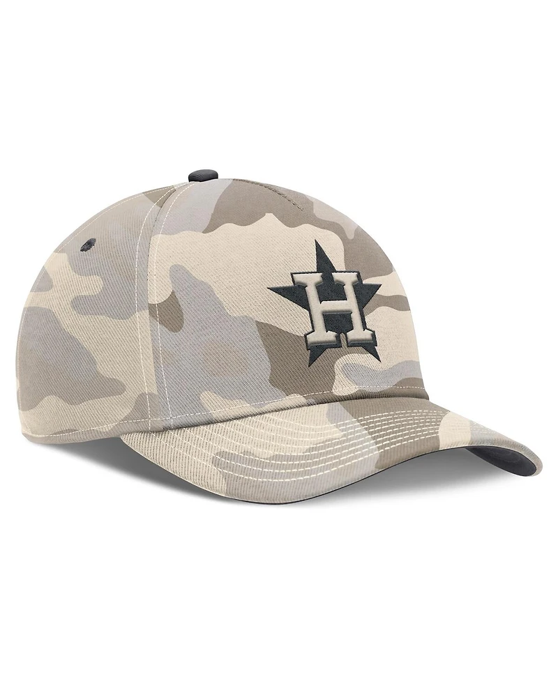 Nike Men's Natural Houston Astros Camo Pack Rise Adjustable Hat