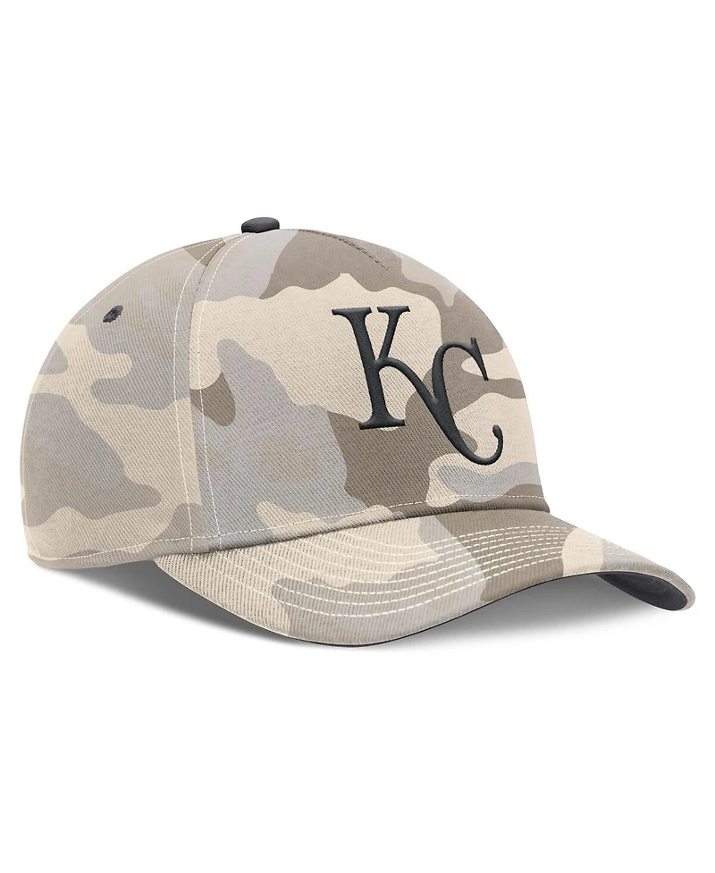 Nike Men's Natural Kansas City Royals Camo Pack Rise Adjustable Hat