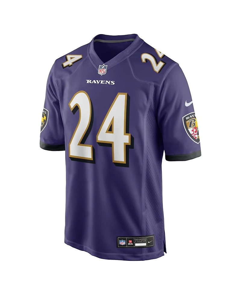 Nike Men's Malaki Starks Purple Baltimore Ravens 2025 Nfl Draft First Round Pick Game Jersey