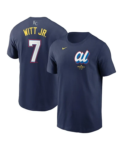 Nike Men's Bobby Witt Jr. Navy American League 2025 All-Star Edition Name Number T-Shirt
