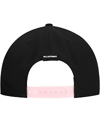 Lids Men's Black Playboy Logo A-Frame Adjustable Hat