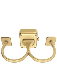 Fossil Women's Raquel Watch Ring Two-Hand Gold-Tone Stainless Steel Watch, 14mm