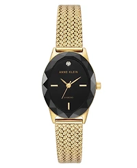 Anne Klein Women's Quartz Enduring Gold-Tone Stainless Steel Mesh Watch, 24mm