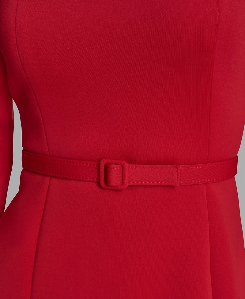 Scuba Off-The-Shoulder Belted Fnf