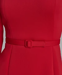 Scuba Off-The-Shoulder Belted Fnf