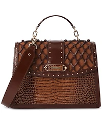 Brahmin Hallie Leather Satchel