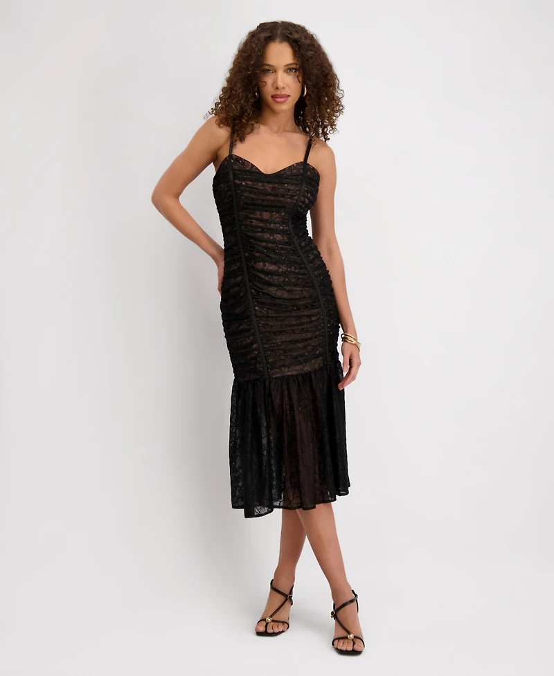 Siena Women's Lace Sleeveless Midi Dress