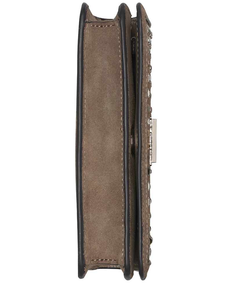 Karl Lagerfeld Paris Kosette Mini Suede Shoulder Bag