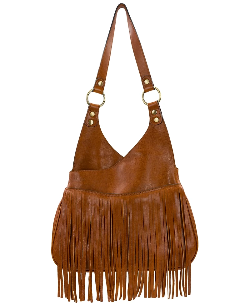 Patricia Nash Pienza Medium Leather Shoulder Bag