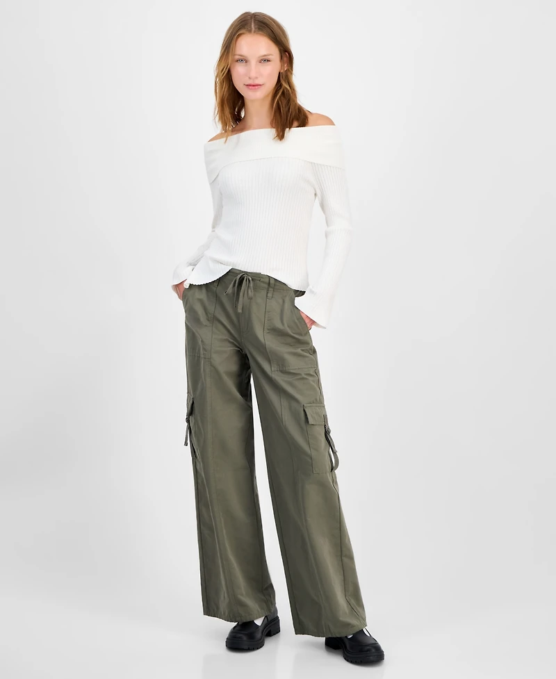 Celebrity Pink Juniors' Drawstring Cargo Utility Pants