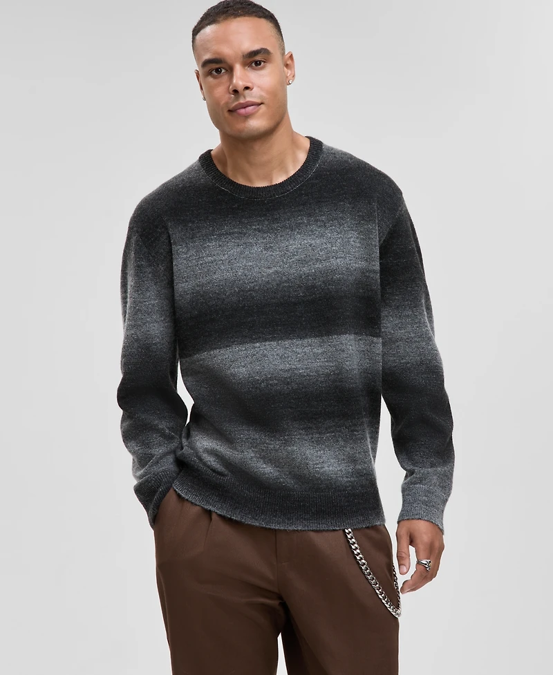 Mode of One Men's Relaxed-Fit Ombre Crewneck Sweater, Macy's Exclusive