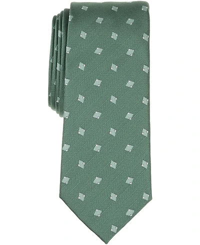 Alfani Men's Arctic Neat Printed Slim Tie, Macy's Exclusive