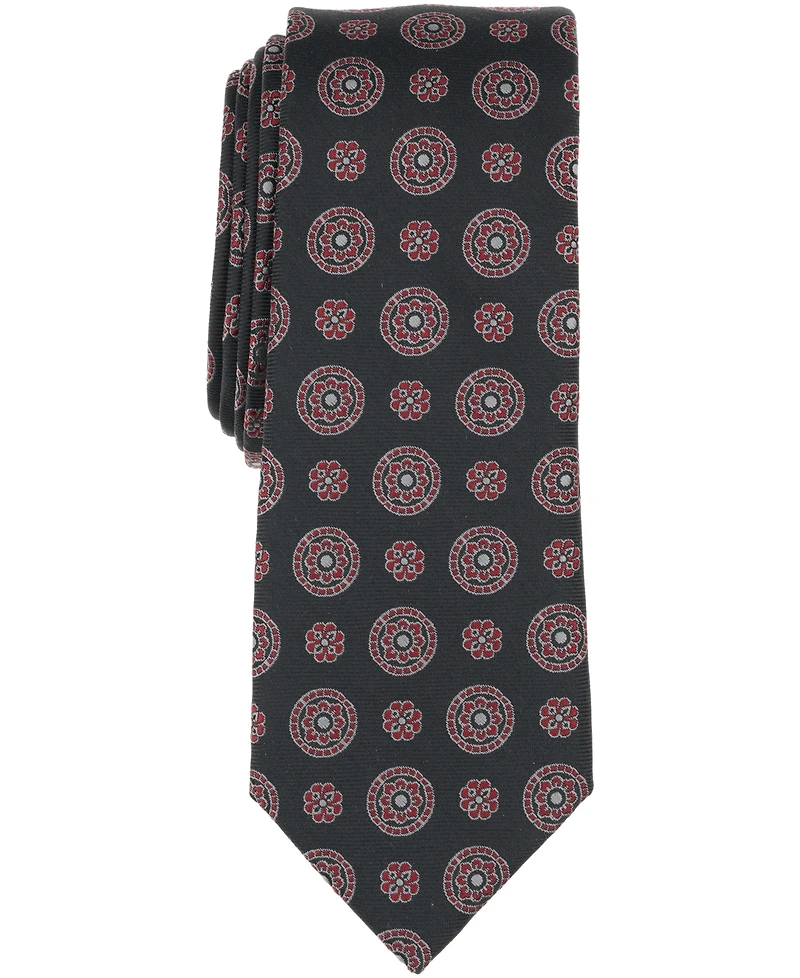 Bar Iii Men's Crimson Neat Printed Tie, Macy's Exclusive