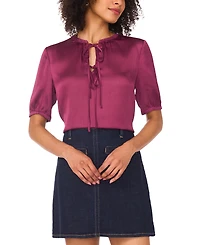 Vince Camuto Women's Solid-Color Short-Sleeve Blouse