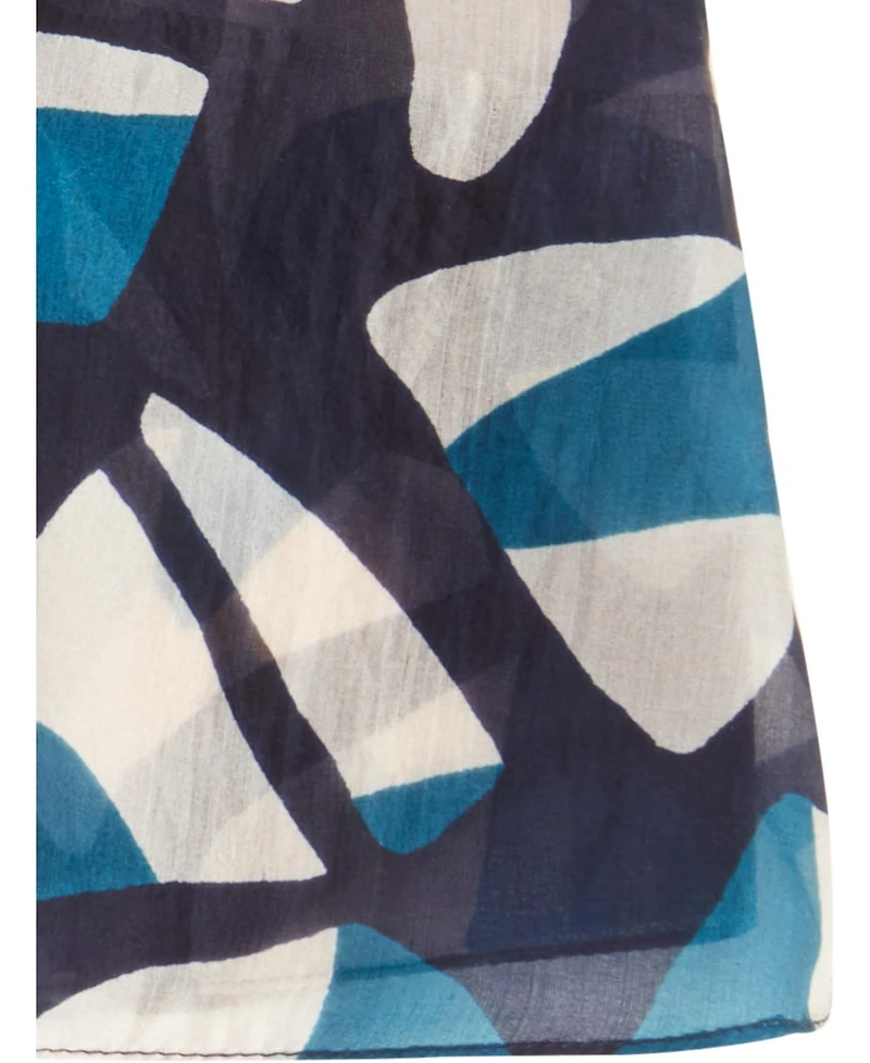 Olsen Silk Modern Graphic Scarf