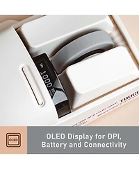 Lofree Pbt Wireless Mouse, Rechargeable, Oled Display, 4000 Dpi, Triple Mode (Bluetooth, 2.4G, Type C