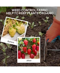 Outsunny 4FT x 300FT Weed Barrier Landscape Fabric, Weed Control Fabric