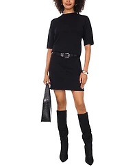 Vince Camuto Women's Cozy Mock Neck Short-Sleeve Sweater