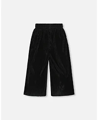Deux par Girl Wide Leg Pleated Pants Black
