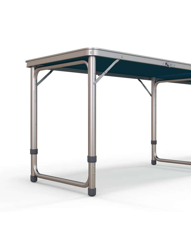 Outsunny 8' Folding Camping Table with Adjustable Legs, and