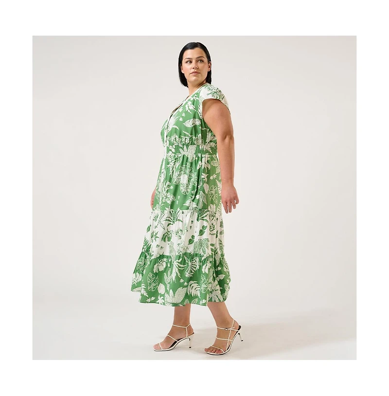Estelle Amazonia Tiered Cotton Dress