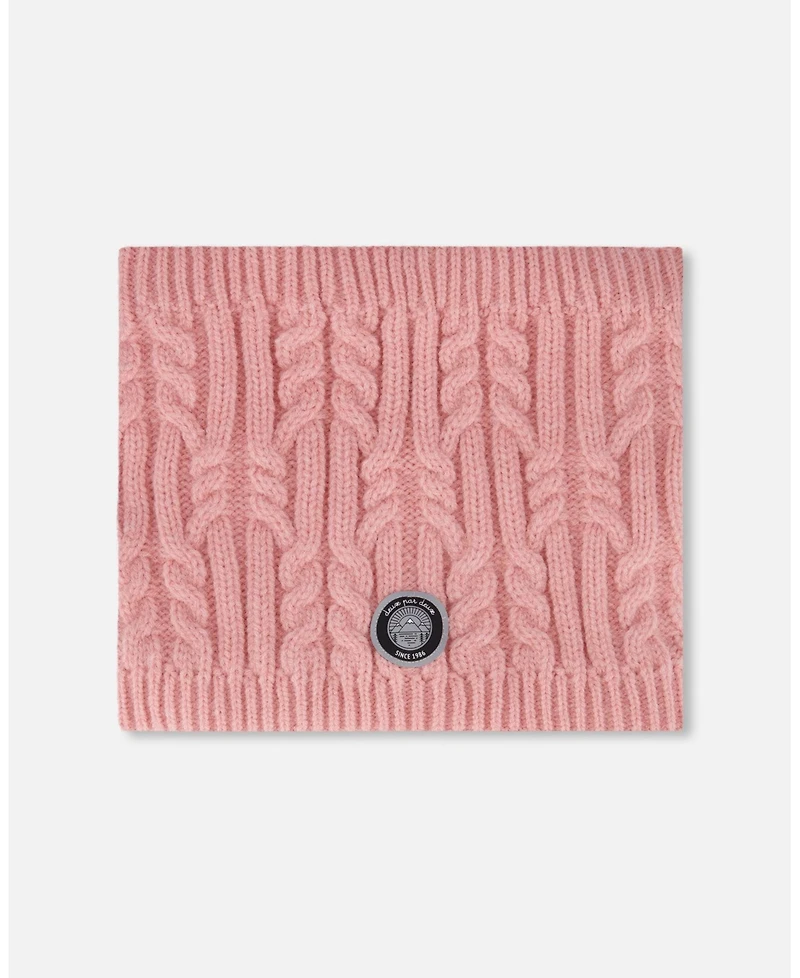 Deux par Girl Lined Winter Neckwarmer Dusty Pink - Toddler|Child