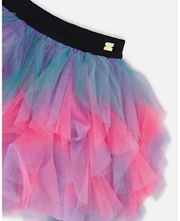 Deux par Girl Multi Layer Mesh Skirt Multicolor